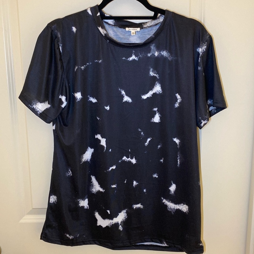 En Creme Riley Tye Die Lounge Top Size Medium
